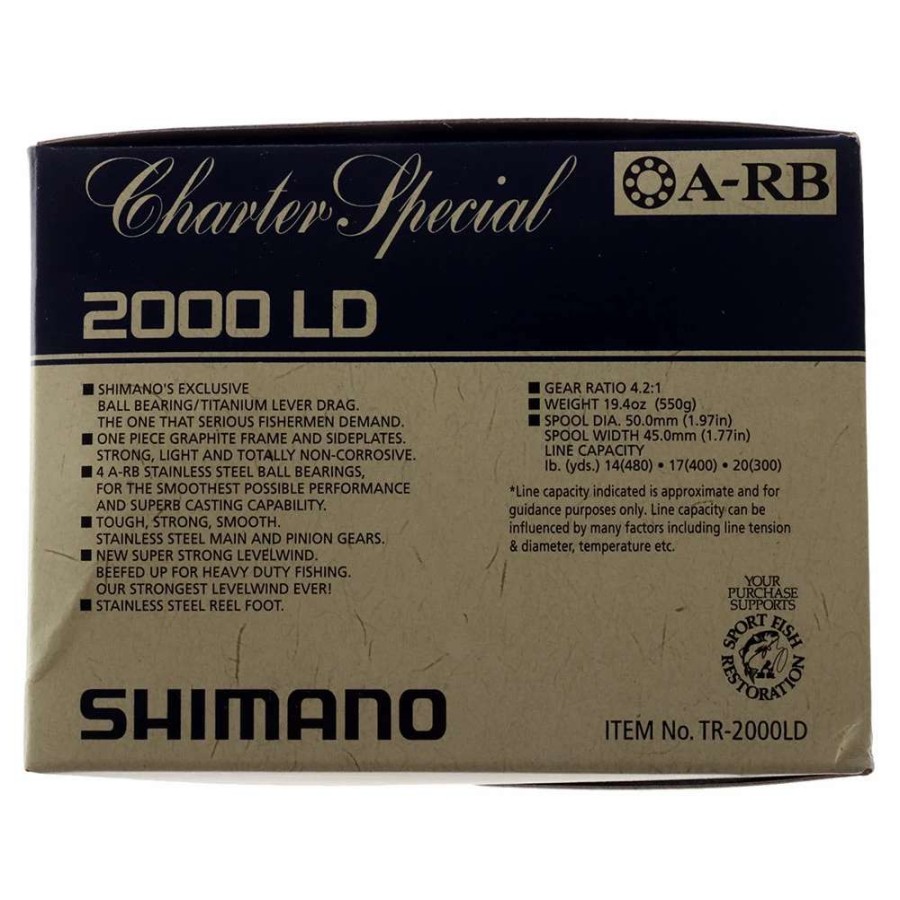 Reels * | Shimano Charter Special Tr2000 Lever Drag Reel