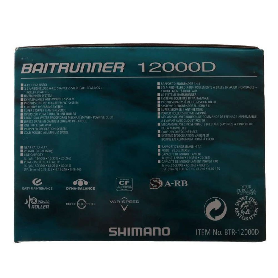 Reels * | Shimano Baitrunner 12000 D Spinning Reel