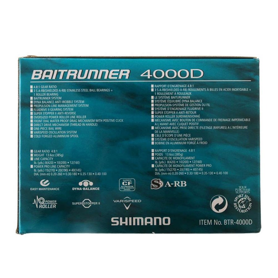 Reels * | Shimano Baitrunner 4000 D Reel